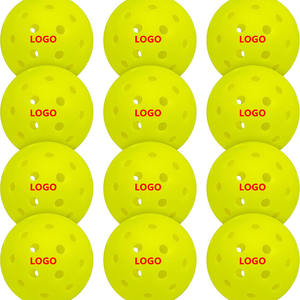 Vente en gros de balles de pickleball à 40 trous, rotomoulées, sans couture, durables, surface givrée, entraînement de pratique, multicolores, en stock - Product Image 4