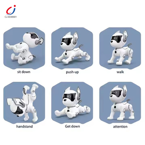 Mainan anjing interaktif daya Chengji Ai multifungsi, anjing Robot Stunt pengendali jarak jauh pemrograman pendidikan - Product Image 2