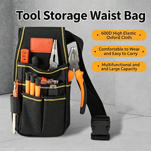 Sac à outils pour électricien automobile, réglable, épaissi, résistant à l'usure, ceinture de ceinture, qualité industrielle, JH-801, tissu Oxford imperméable - Product Image 3