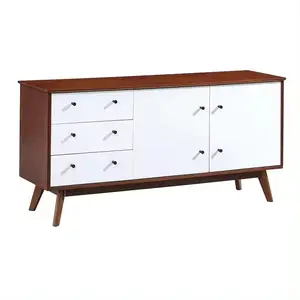 Luxury Antique Large Storage Solid Wood Sideboard Cabinet Wooden Buffet Cabinet For Dining Room