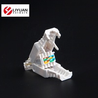 8p8c cat6 RJ45 toolless conector macho