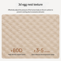 Vente chaude Matelas double léger Portable Gonflable automatique Coussin de couchage en mousse à mémoire de forme PVC pour la randonnée en plein air Voyage
