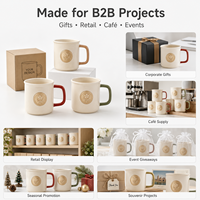 Taza de Cerámica con Medallón de Cobre Personalizado, Juego de Tazas de Café de Lujo Premium, Venta Directa de Fábrica al Por Mayor