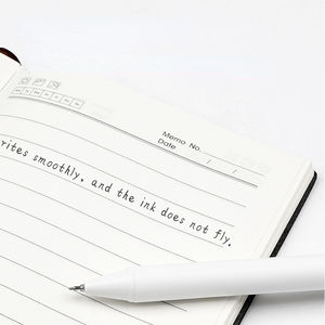 छोटे ताजा सफेद तटस्थ पेन सेट रचनात्मक छात्र हस्ताक्षर जेल पेन 6 टुकड़े 0.5 मिमी नीले लाल स्याही रंग प्लास्टिक - Product Image 4