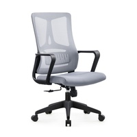 Chaise de bureau ergonomique JOHOOFURNITURE, fabriquée en Chine, pour salle de conférence, avec coussin épais et confortable.