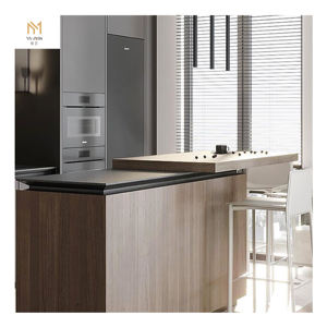 Mutfak su geçirmez yanmaz ev mobilya Modern ev için ayakta serbest duran Metal paslanmaz çelik tam mutfak dolabı mutfak - Product Image 6