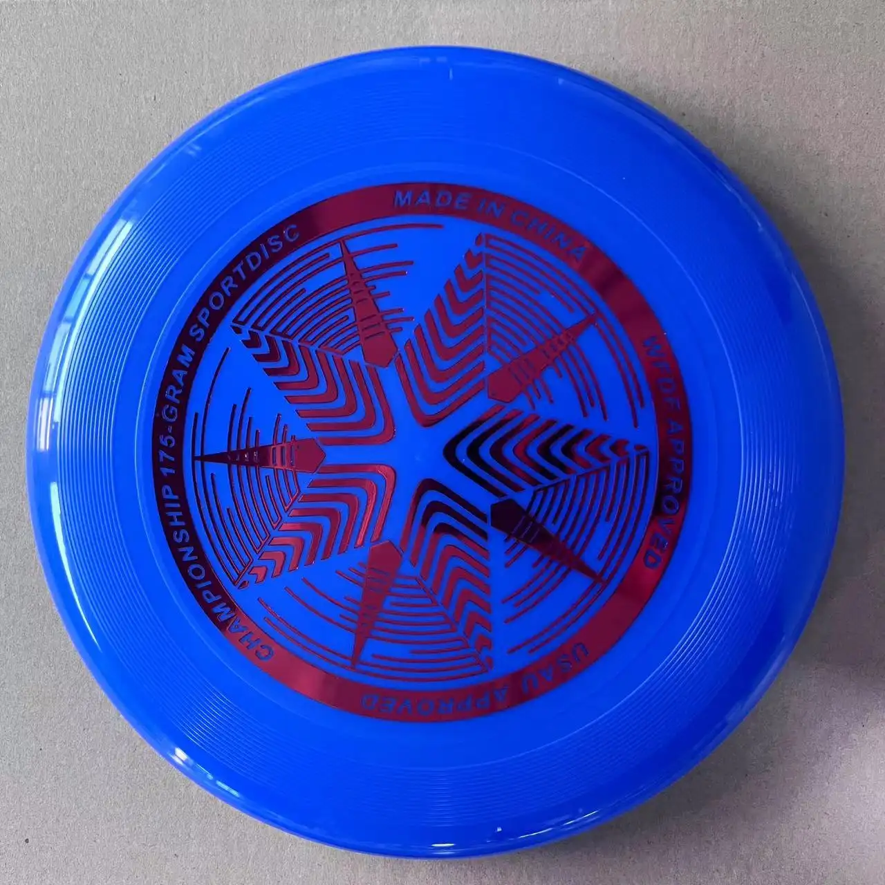 WFDF Certificação Personalizado Esportes Competitivos Ultimate Frisbeed Brinquedo ao ar livre Disco Pe Frisbeed Plástico Unisex Disc Golf CN;GUA 175g