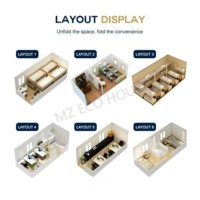 2025 MZECOHOUSE Nouveau Design Z-Type Flat Pack Maison Pliante-Garage/Cabine/Atelier Préfabriqué Multifonctionnel