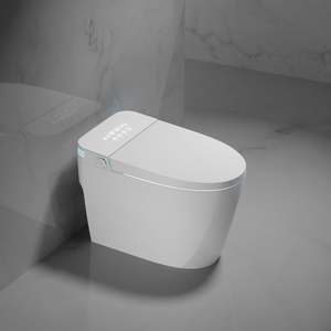 Умный унитаз-биде с датчиком смыва ногами, автоматическим управлением и S-образным сифоном - Product Image 2