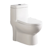 Ensemble de cuvette de toilette moderne en porcelaine blanche avec évier sur pied Ensemble de commode de toilette monobloc en céramique