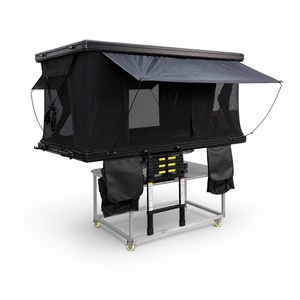 <span class=keywords><strong>Tente</strong></span> de toit rigide en aluminium 210 x 130 cm, ouverture automatique hydraulique, matelas intégré, 4 saisons, SUV, OEM - Product Image 1