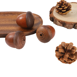 Wooden Pine Cone Acorn Portable Air Outlet Hanging Car & Household Fragrance Pendant Perfume Essential <b>Oil</b> <b>Diffuser</b> - Product Image 3