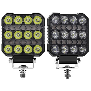 Feux de tracteur LED 4 pouces 30V, feux de brouillard tout-terrain, feux de travail carrés LED pour JEEP, camions, véhicules tout-terrain, équipements, bateaux - Product Image 3