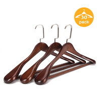 Cintre en bois de luxe haut de gamme, style moderne, logo personnalisé, épaules larges, antidérapant, pour hôtel, costumes et vêtements