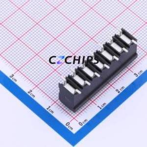 JL212V-SMT-50007BP1 Spring Terminal Block SMD,P=5mm Connector ( Construction: 1x7P )( Pitch: 5mm )( Color: Black ) - Product Image 2