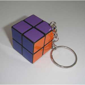 Llavero con forma de cubo Rubiks 2X2, Mini rompecabezas, juguete educativo para niños y adultos, regalo Unisex, varios colores, Material ABS - Product Image 1