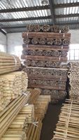 Valla de bambú 2022 natural para jardín, cerca de caña de madera de bambú enrollada, Panel de Sauce de privacidad natural/husillo de sauce