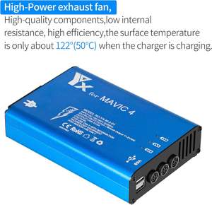 Chargeur intelligent compatible avec la batterie et la télécommande DJI <span class=keywords><strong>Mavic</strong></span> 4 <span class=keywords><strong>Pro</strong></span>, hub de charge, chargeur multiple avec port USB - Product Image 6