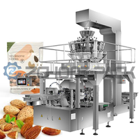 Azote lyophilisé fissure manioc légumes secs fruits chips de pomme de terre joint de remplissage Confezionatrice Doypack Machine d'emballage