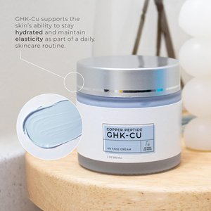 Crème hydratante pour le visage à base de GHK-<span class=keywords><strong>Cu</strong></span> vegan et naturelle, marque privée, pour restaurer l'élasticité, repulper, raffermir et rajeunir la peau du visage - Product Image 5