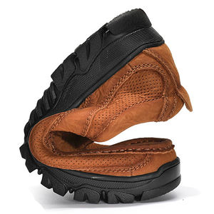 Zapatos de Hombre Elegantes y de Lujo con Punta Redonda Cerrada, Suela de Goma Antideslizante, Cómodos y Estables, Zapatos de Cuero Casuales y Formales Sin Cordones - Product Image 5