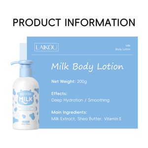 Lotion Corporelle Bio LAIKOU Marque Privée Crème Éclaircissante pour Unifier le Teint <span class=keywords><strong>Lait</strong></span> <span class=keywords><strong>Hydratant</strong></span> au Beurre - Product Image 3