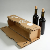 Scatola Regalo per Vino Personalizzata in Cartone a Nido d'Ape, Imballaggio Riciclabile con Logo Stampato, Vendita Diretta dalla Fabbrica del Guangdong LH503