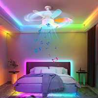 Fonction de synchronisation de télécommande brevetée RVB rythme fantôme meilleures lumières de musique E27 ampoule LED lumières de maison intelligente ventilateur de plafond LED