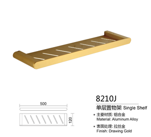 Nuevo diseño buena calidad aluminio precio barato Hotel <span class=keywords><strong>accesorios</strong></span> de <span class=keywords><strong>baño</strong></span> de oro - Product Image 2