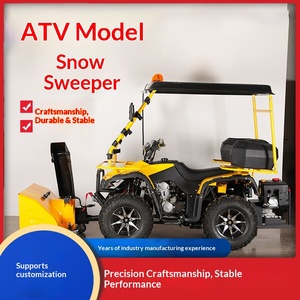 รถขับเคลื่อนกวาดหิมะบนชายหาด กำลังแรงสูง สำหรับฤดูหนาว พร้อมที่ตักหิมะ  เครื่องยนต์ขับเคลื่อน น้ำมันเครื่องยนต์  เครื่องเป่าหิมะ - Product Image 1