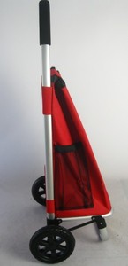 Çanta dükkanı ile 30KGS toptan katlanabilir alüminyum alışveriş bagaj el arabası market arabası - Product Image 3