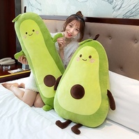 Vente chaude Avocat En Peluche Jouet 130cm Grand Animal En Peluche Avocat Long et Rond En Peluche Jouet Poupée Oreiller Coussin
