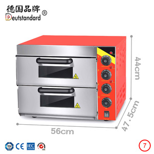 Four à sole électrique <span class=keywords><strong>double</strong></span> niveau avec injection de vapeur, four à pain commercial pour la boulangerie au levain - Product Image 4