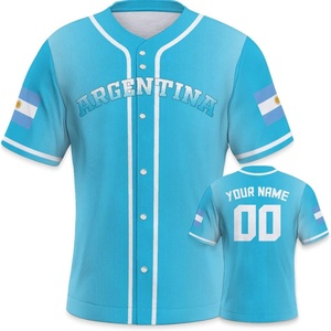Maillot de baseball personnalisé du Venezuela pour les fans de football, unisexe, adultes, cadeaux, personnalisation du nom et du numéro, manches courtes, évacuation de l'humidité - Product Image 1