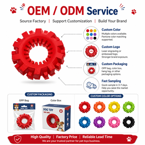 Giocattoli per Cani OEM Resistenti, Anello in Gomma Naturale, Giocattolo da Masticare Indistruttibile per Cani di Taglia Media/Grande - Product Image 6