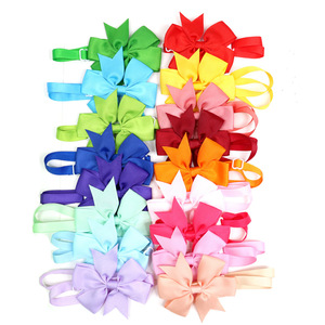 KingHon 20 piezas/bolsa, lazos de cinta de 3 pulgadas para el cuello de gatos y perros, lazos para el pelo de niñas, accesorios para el cabello de niños, coleteros bonitos - Product Image 4