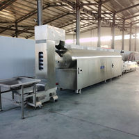 Machine à rôtir les noix à tambour rotatif électrique, pour la transformation des noix, cacahuètes, soja, noix de cajou