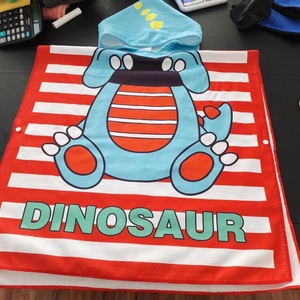 Custom Robot Cartoon Printed Microfiber Hooded <strong>Poncho</strong> Children's Bathrobe Kids Hooded Beach Bath <strong>Towel</strong> Bath <strong>Towel</strong> for <strong>Girls</strong> Boys - Product Image 3