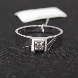 QianJian Fine Jewelry Moissanite 925 Silver Gold Plated Custom Rings Wedding Engagement Exquisite Rings