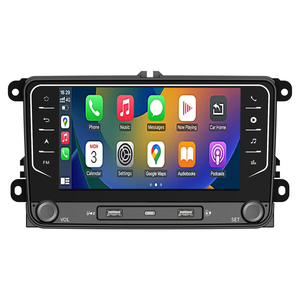 Đầu DVD ô tô 2DIN 7 inch tích hợp Carplay, Android Auto, GPS, Bluetooth, USB, RDS, FM, DVR với màn hình cảm ứng điện dung dành cho xe VW - Product Image 1