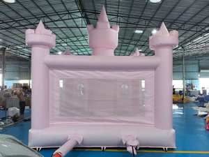 Nouveau design rose princesse château de saut gonflable sécurité intérieure trampoline pour enfants fille fête d'anniversaire - Product Image 3