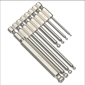 Tournevis magnétique à tête hexagonale de qualité industrielle BROPPE, embout en acier allié au <span class=keywords><strong>chrome</strong></span>-vanadium, manche en aluminium, ISO9001 - Product Image 1