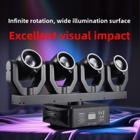 Barre de lumière LED laser à 4 têtes, faisceau de couleurs riches et éblouissantes, effet rotatif pour KTV, mariage, éclairage de scène LED