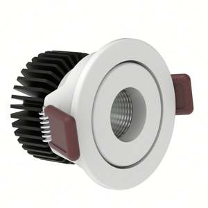 Spots encastrés de plafond ronds à LED dimmables, CRI élevé Ra97, garantie de 3 ans pour 7W/10W/20W, aluminium, indice de protection IP44, utilisation hôtelière - Product Image 5