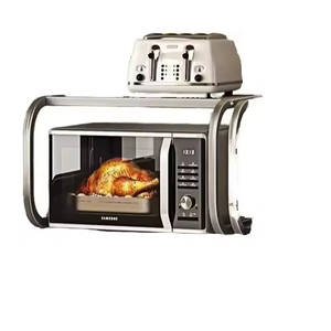 NETEL Supporto per Forno a Microonde a 3 Livelli Regolabile, Espandibile, in Acciaio al Carbonio, Porta Utensili, Organizzatore da Cucina di Grande Capacità - Product Image 1