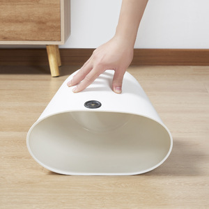 He Dou C Trash Can 12L <b>Large</b> Capacity Cylindrical Indoor Waste <b>Bin</b> For Living Room Kitchen Bathroom Household Use - Product Image 3