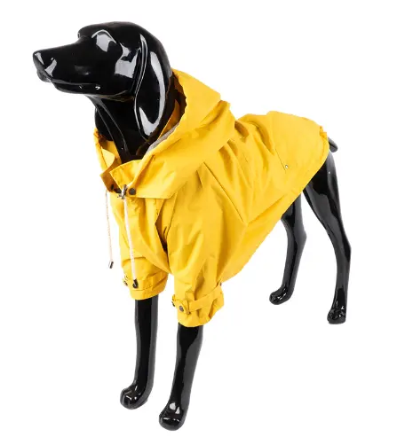 防風ジャケットペットディッパーオーニングタイプビッグドッグ、2フィート、帽子とバッグの服付き小型犬レインコートカスタム
