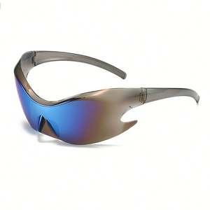 Gafas de Sol Vintage 2023 con Lentes de Una Pieza en Forma Especial, Protección UV400, Espejo, Estilo Deportivo Punk Y2k para Hombre y Mujer - Product Image 6