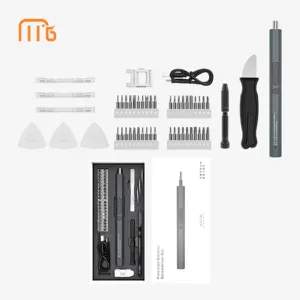 Hoge Kwaliteit 50Pcs Tool Kit Box Set Reparatie Tools Oplaadbare Elektrische Schroevendraaier Set Met Led Licht