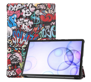 Custodia in pelle PU Smart Flip Tri-fold per Samsung Galaxy Tab <span class=keywords><strong>S6</strong></span> 10.5 T860/T865 <span class=keywords><strong>cover</strong></span> <span class=keywords><strong>cover</strong></span> Painting Unique Shell - Product Image 4